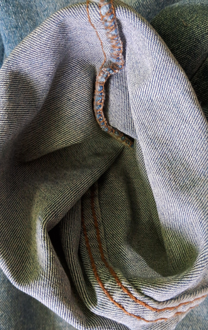polyester in Jeans