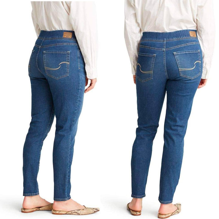 signature by levi strauss & co. gold label women's totally shaping pull-on skinny jeans