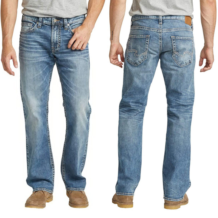 mens silver jeans