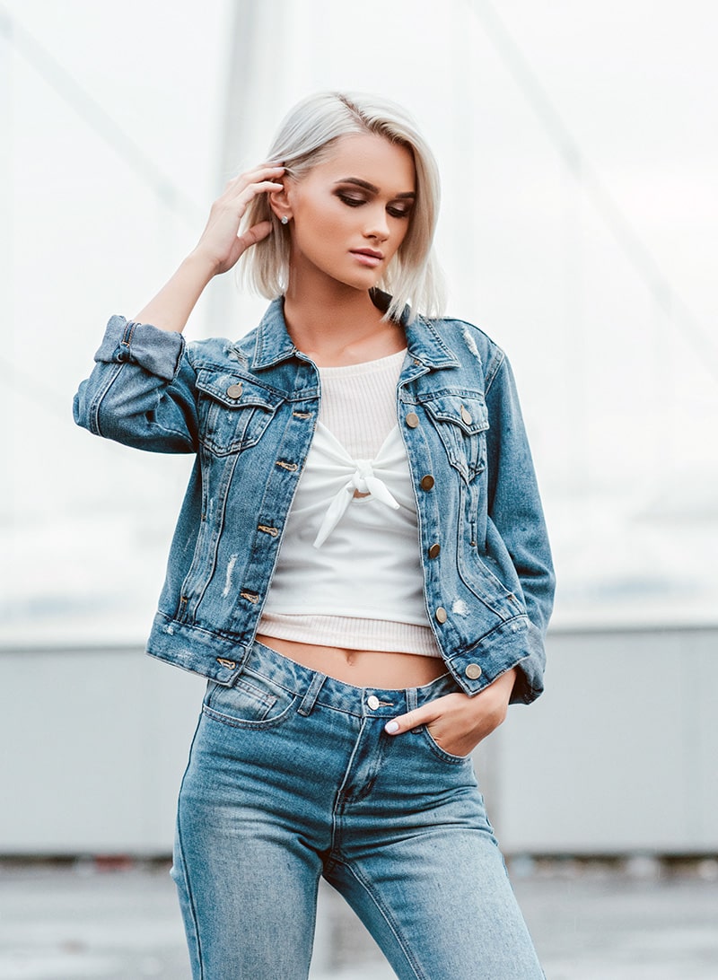 jean jacket with jeans