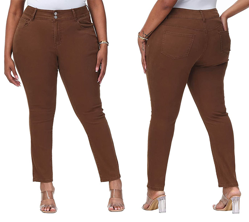 Womens Plus size brown jeans
